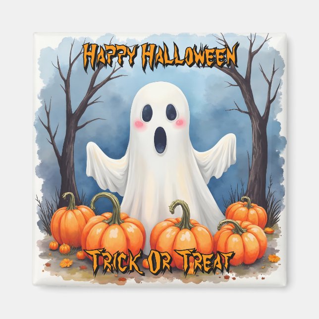 Cute Modern Halloween Spooky Collection Magnet (Front)