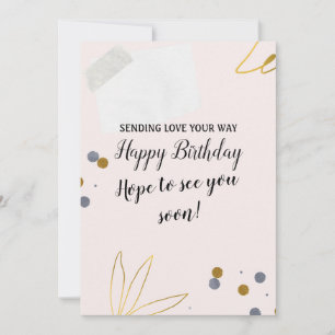 Cute Modern Happy Birthday Wishes Card