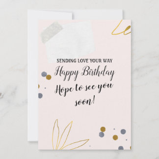 Cute Modern Happy Birthday Wishes Card