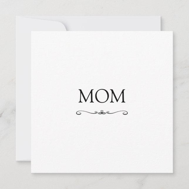 Cute Modern Heart Mother's Day Card (Front)