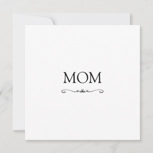 Cute Modern Heart Mother's Day Card