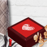 Cute Modern Hearts White And Red Elegant Womens Gift Box<br><div class="desc">A simple yet gorgeous Valentine's Day hearts jewellery case. If you like this design on other items,  please inbox us. We will list them for you. Do check out our other themed stores.</div>