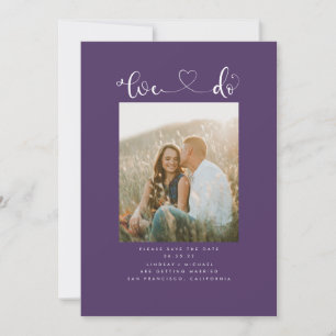 Cute Modern Minimalist We Do Save the Date Photo