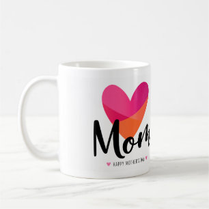 Cute Modern Mum Heart Design  Coffee Mug