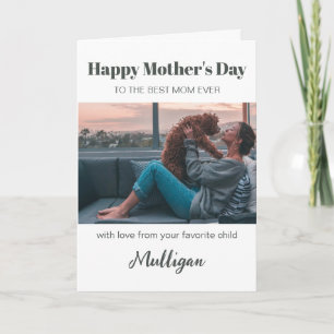Cute Modern Pet Mum Mothers Day Card