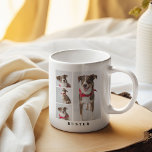 Cute Modern Pet Photo Collage & Quote Coffee Mug<br><div class="desc">Cute sytlish modern pet photo collage coffee mug. Featuring 4 photographs of your dog/puppy. Add their name  and a sentimental quote for extra personalisation.</div>