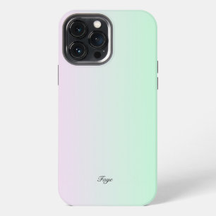 Cute Modern Rainbow gradient colour background nam iPhone 13 Pro Max Case