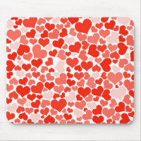 Cute Modern Red Heart Pattern