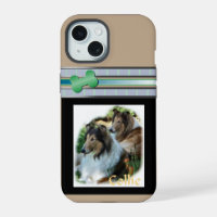 Cute Modern Rough Collies Dog Art