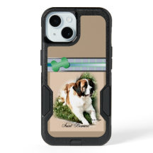 Cute Modern Saint Bernard Dog Art