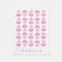 Cute Modern Scandinavian Art Pattern in Pink, Name