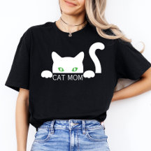Cute Modern Simple Womens Black Cat Lover Mum