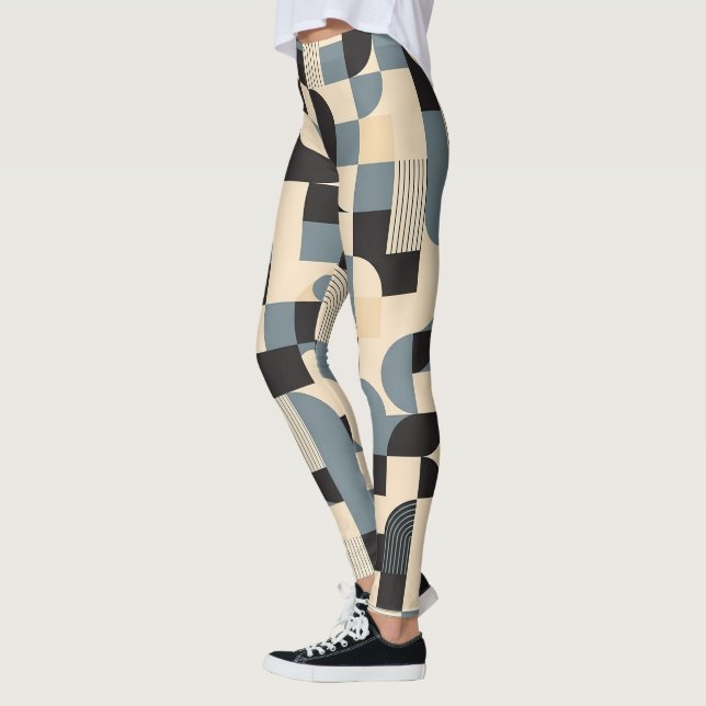 Cute Modern tiled pattern  Leggings (Left)