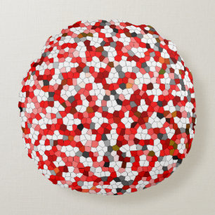 Cute Modern Trendy Pattern Round Cushion