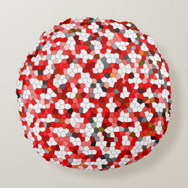 Cute Modern Trendy Pattern Round Cushion (Front)