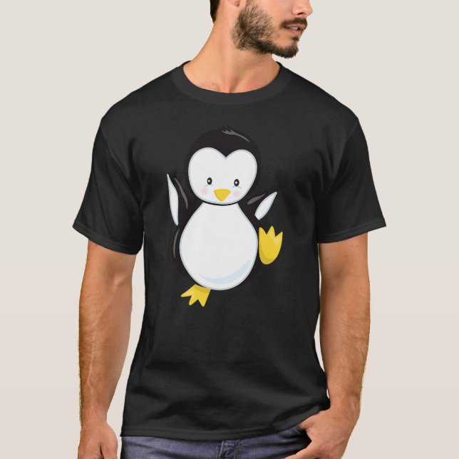 Cute Modern Unique & Trendy Penguin & Gift G999996 T-Shirt (Front)