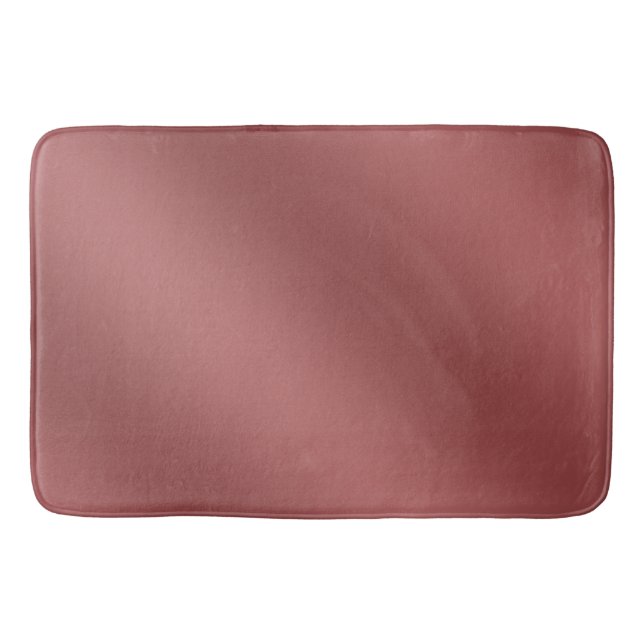 Cute Modern  Watercolor gradient solid red colour  Bath Mat (Front)