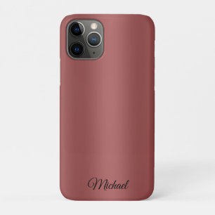 Cute Modern  Watercolor gradient solid red colour  iPhone 11 Pro Case