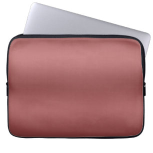 Cute Modern Watercolor gradient solid red colour Laptop Sleeve