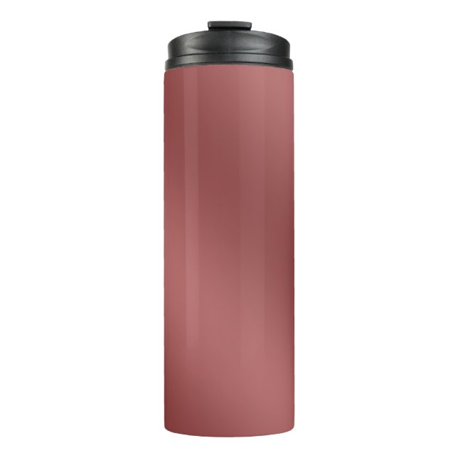 Cute Modern  Watercolor gradient solid red colour  Thermal Tumbler (Front)