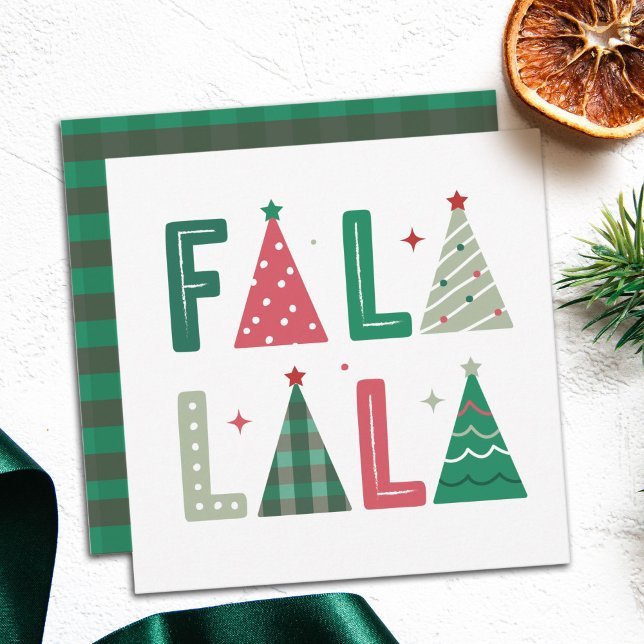 Cute Modern Whimsical Christmas Type Holiday Card (Creator Uploaded)