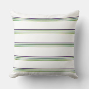 Cute modern white stripes cushion
