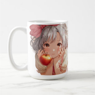 cute moe anime character portrait coffee mug