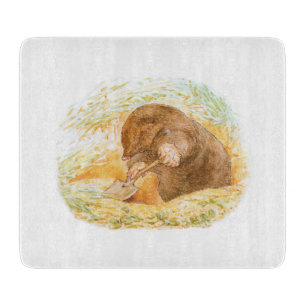 Cute Mole (Animal Art for Kids) (Beatrix Potter) Cutting Board