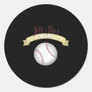 Cute Mom All Star Personalized T Shirt Classic Round Sticker