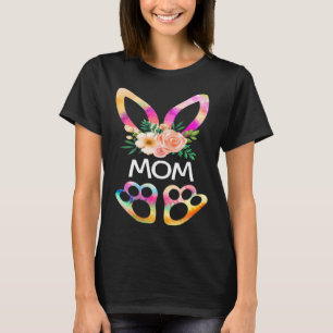 Cute Mom Bunny Tie Dye Print  Family Easter Day Mo T-Shirt