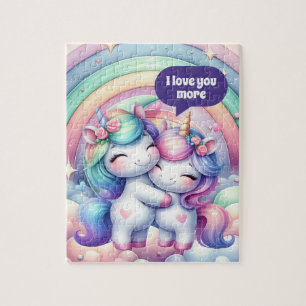 Cute Mom Daughter love more Jigsaw Puzzle