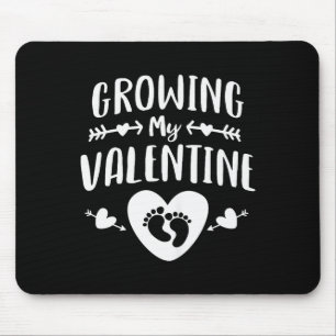 Cute Mom Growing My Valentine Shirt Pregnancy Anno Mouse Mat