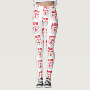 Cute Mom Love Leggings