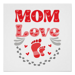 Cute Mom Love Poster
