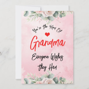 Cute Mom Mother's Day For Lovely Grandma Custom Holiday Card