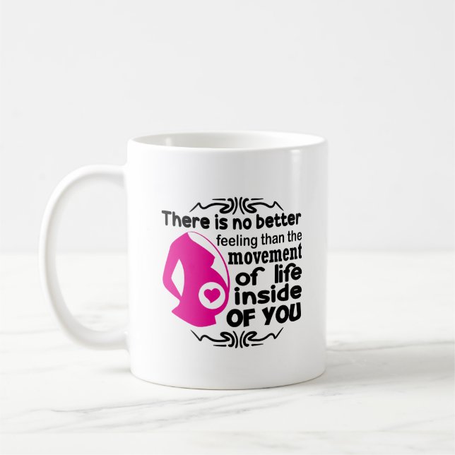 Cute Mom sentiment word art  Coffee Mug (Left)