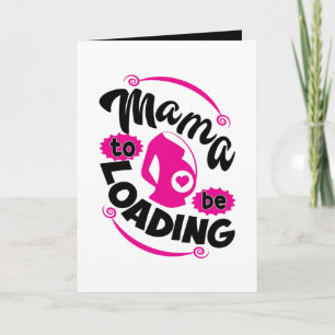 Cute Momma making word art Card