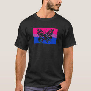 Cute Monarch Butterfly Garden Gay Bisexual Pride F T-Shirt