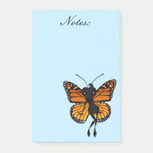 CUTE MONARCH BUTTERFLY GRAPHIC POST-IT NOTEPAD