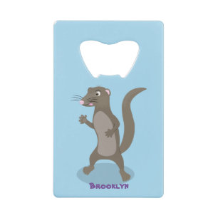 Cute mongoose cartoon illustration
