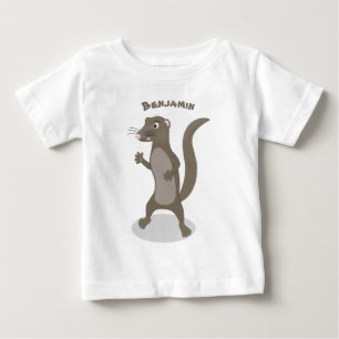Cute mongoose cartoon illustration baby T-Shirt