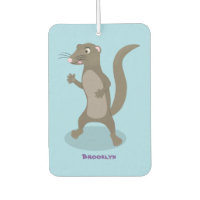 Cute mongoose cartoon illustration