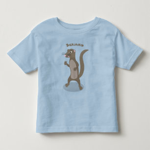 Cute mongoose cartoon illustration toddler T-Shirt