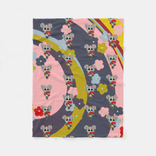 Cute Monjii Doll Fleece Blanket