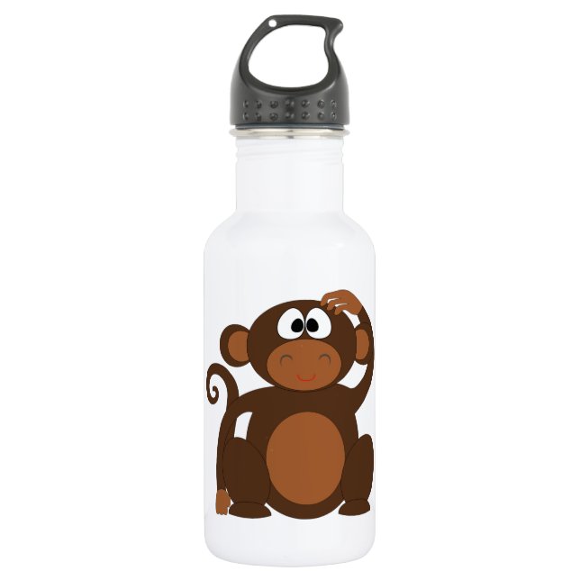 Cute Monkey 532 Ml Water Bottle (Front)