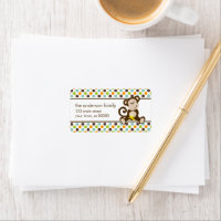 Cute Monkey and Polka Dots