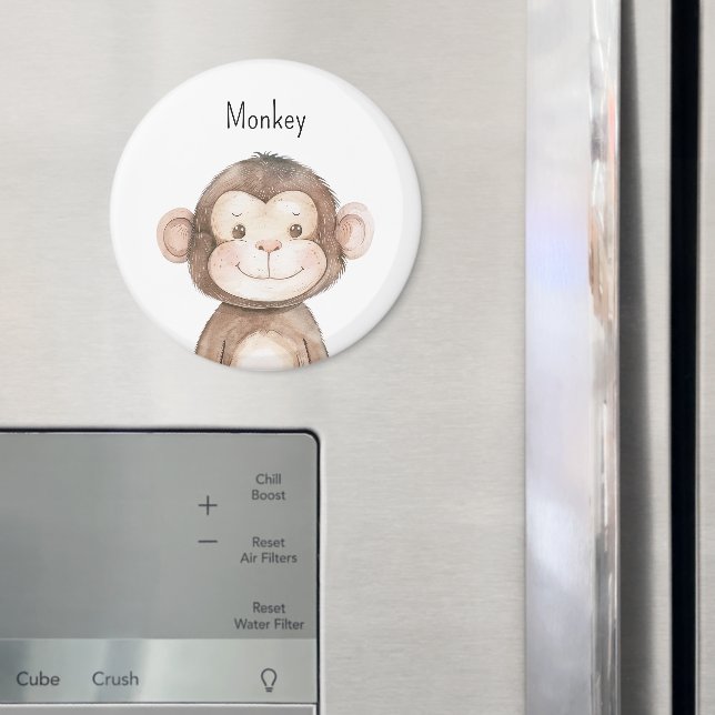 Cute Monkey Animal Magnet (In Situ (Fridge))