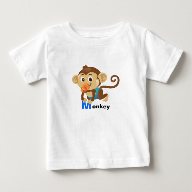 Cute monkey baby T-Shirt (Front)