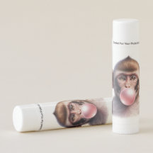 Cute Monkey Blowing Bubbles Bubble Gum