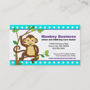 Cute Monkey Business Card